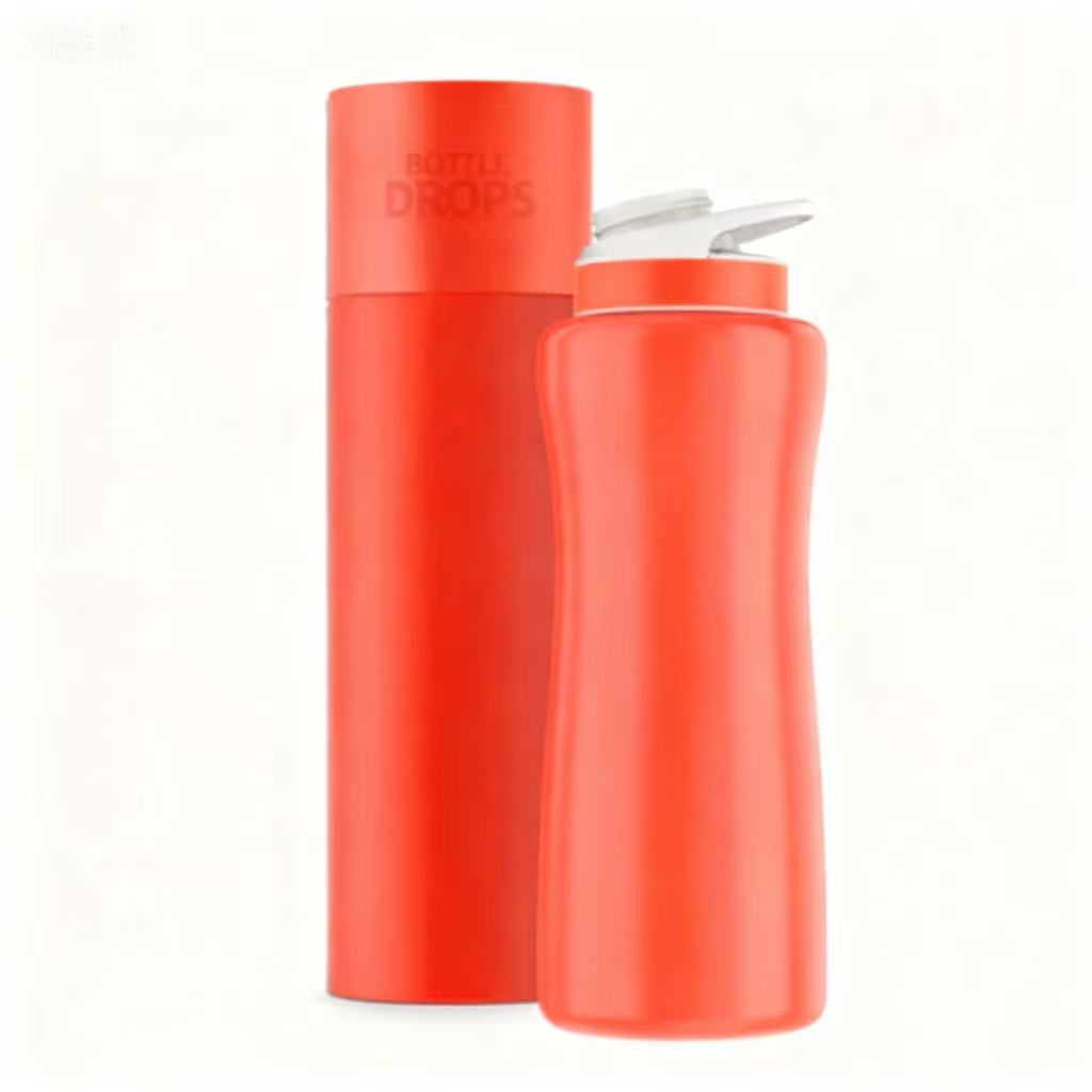Limited Edition: 32oz. Neon Orange-Red  Steel Bottle & Lid